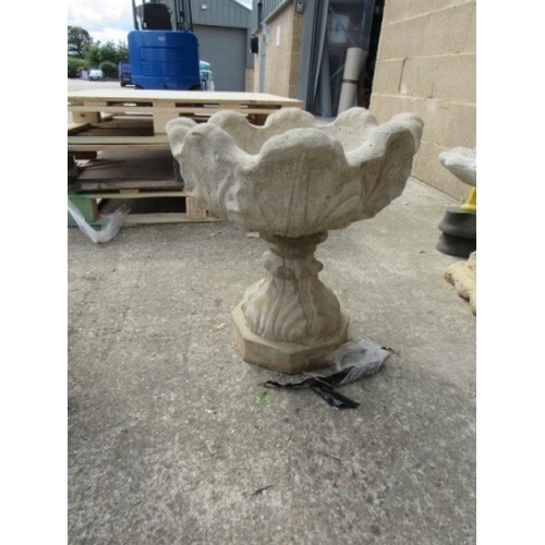 575 - Tulip Urn -  ornate urn on hexagonal base