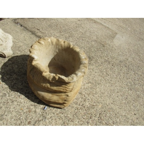 578 - Sack Planter - large sack shaped planter