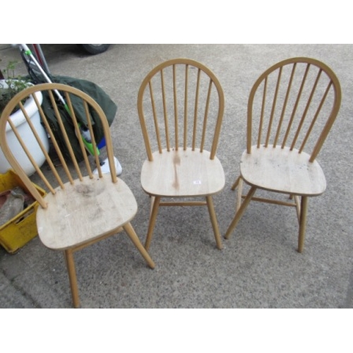 13 - 3 Ercol Sytle Kitchen Chairs