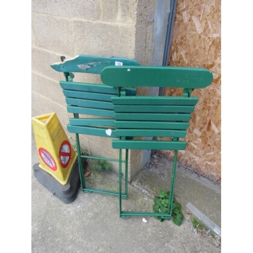 15 - Folding Garden Chairs a/f