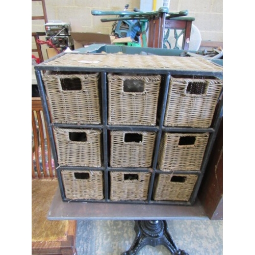 23 - Set of Wicker Drawers