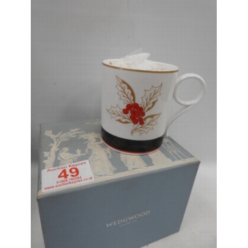 49 - Boxed Wedgewood Cunard Queen Victoria Mug