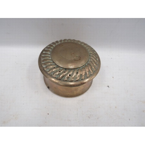 501 - Trench art casket/ trinket box