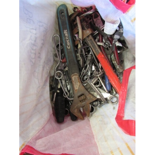 511 - Vintage spanners, wrenches etc