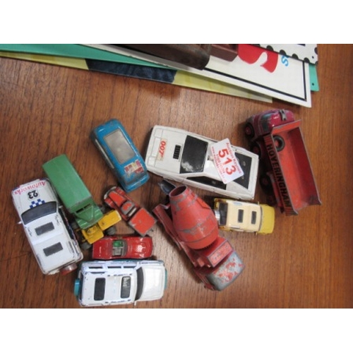 513 - Die cast model cars