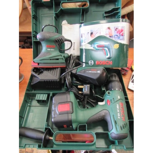 516 - Bosch drill, sander, driver