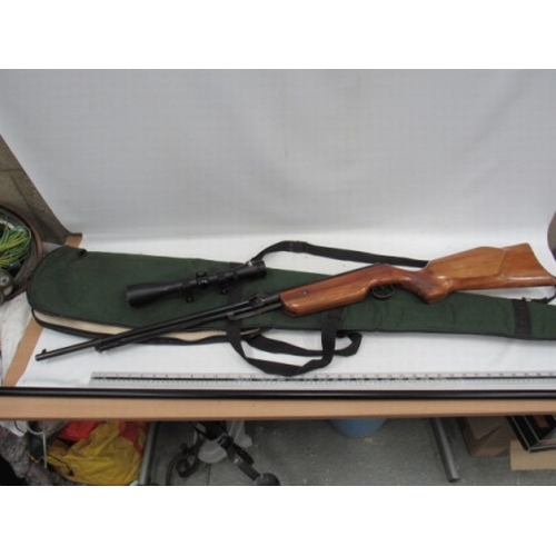 578 - Relum 2:2 Underlever Rifle with bag & scope a/f