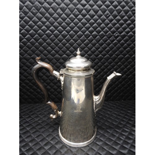 47 - Scottish Silver Coffee Pot, 547g total