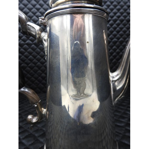 47 - Scottish Silver Coffee Pot, 547g total