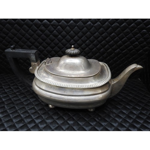 56 - Silver Tea Pot, Alexander Clark. 657g total