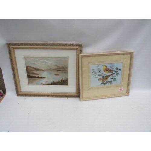 494 - 2 Framed water colours