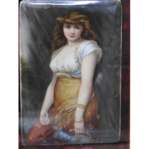 101 - c1880 Continental porcelain plaque