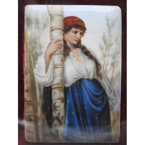 102 - c1880 Porcelain plaque