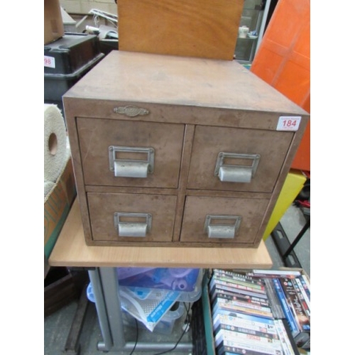 184 - Art Metal 4 Draw Filing Cabinet