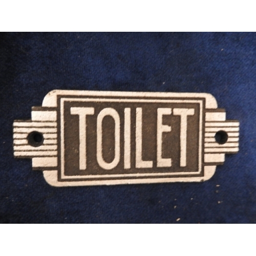 355 - Art Deco Style Toilet Sign