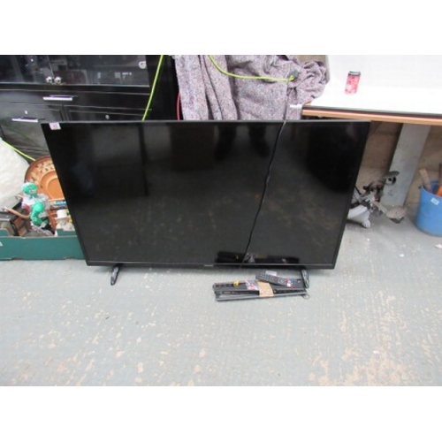 42 - 55inch TV with remote + wall bracket