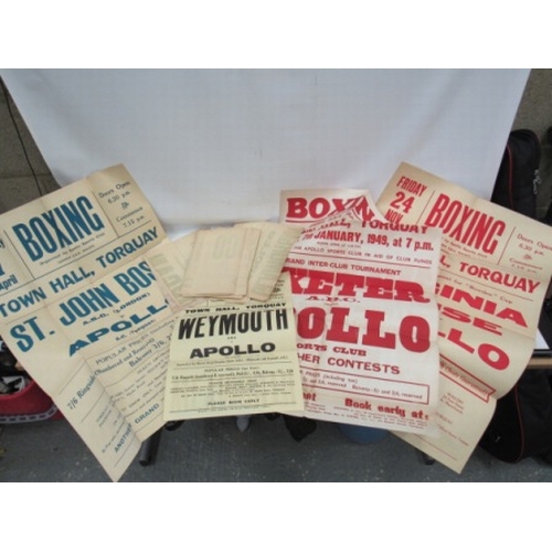 375 - Large vintage boxing posters & ephemera collection