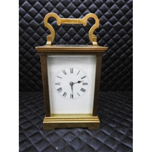 387 - Quality Carriage Clock 1.73kg