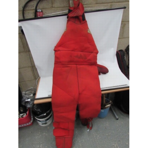 422 - Red XX1 Survival suit Olsen & Son Norway