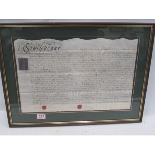 577 - Framed Indenture