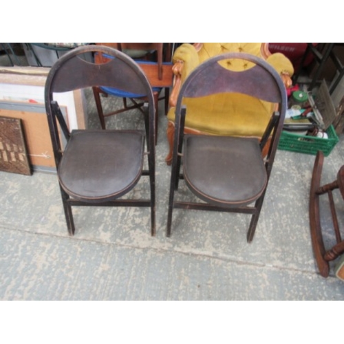 138 - Two Thonet Style Folding Chairs B751