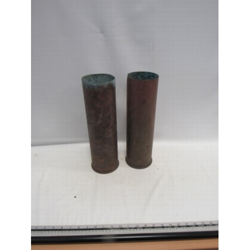 293 - 2 military shell cases