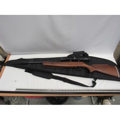 314 - Air rifle with scope and silencer