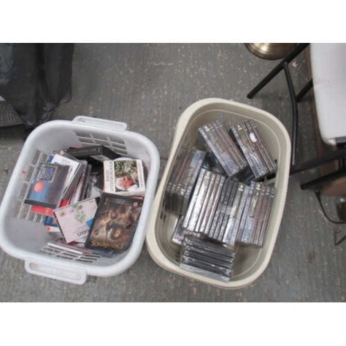 4 - 2 boxes of cds/dvds