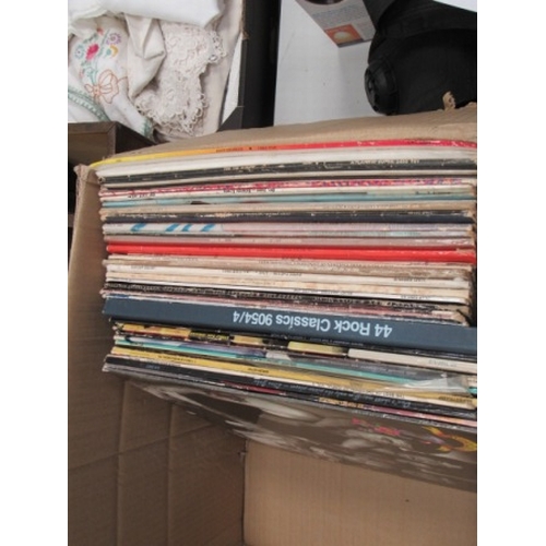 401 - Box of mixed Albums mainly rock. 40approx