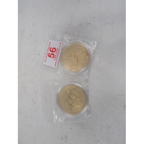 56 - 2 Souveier bit coins