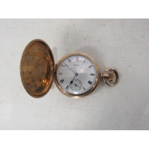 145 - Pocket watch - Waltham - Ilinois watch, Case company Elgin USA, (Traveler) Roughly 1916 - 1926, seri... 