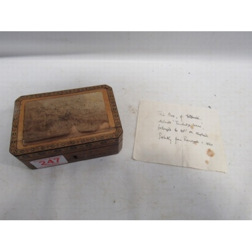 247 - Tunbrige were box and letter ownership 1860