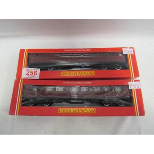 256 - 2x Boxed Hornby BR Coaches R.400 & R.448