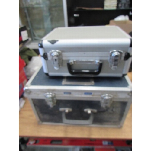 338 - 2 metal storage cases