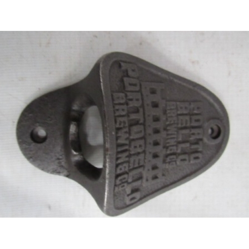 410 - Cast iron Portobello Brewing Co. bottle opener