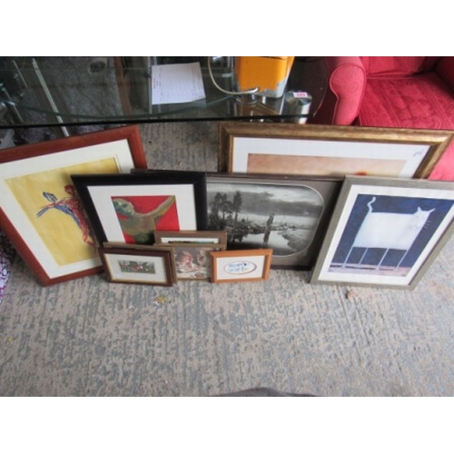 421 - 10 framed prints