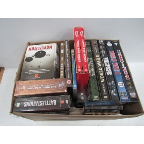 434 - Big box of war films and documentaries