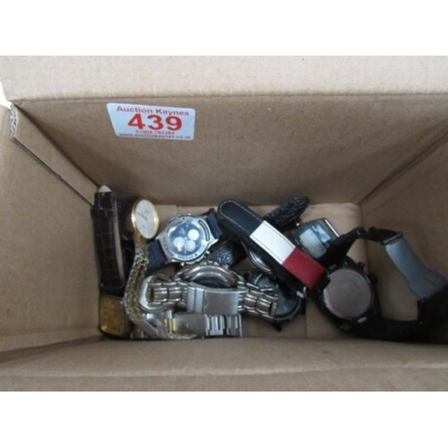 439 - Box of various watches