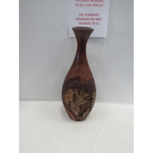 459 - English Walnut 55cm floor vase. Piccola style M.704.model