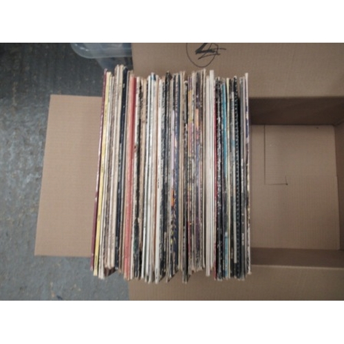 473 - Box of mixed vinyl, approx 60 mainly rock