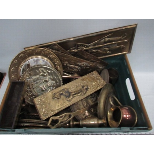 235 - Crate of copper and brass