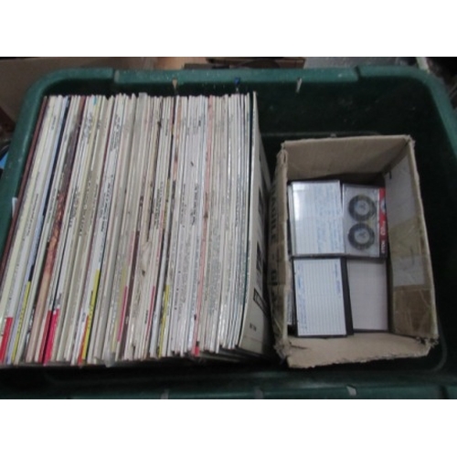 236 - Box of vinyl and tapes