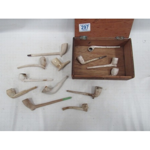 297 - old clay pipe collection