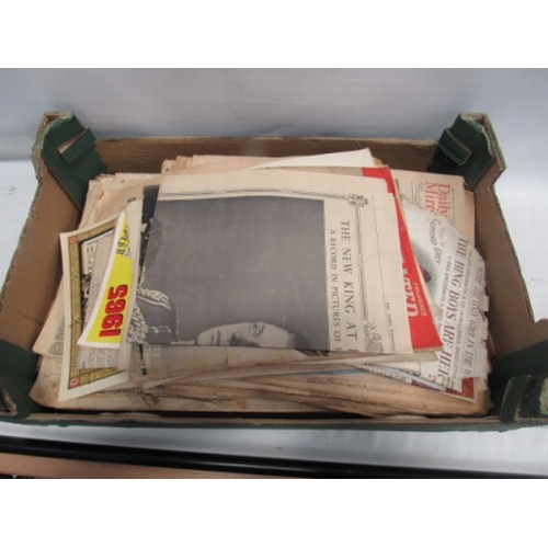 8 - Box of Vintage News papers