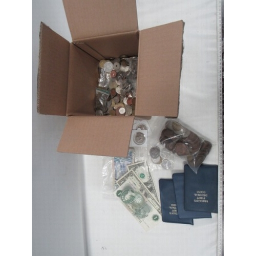 165 - Box of old coins