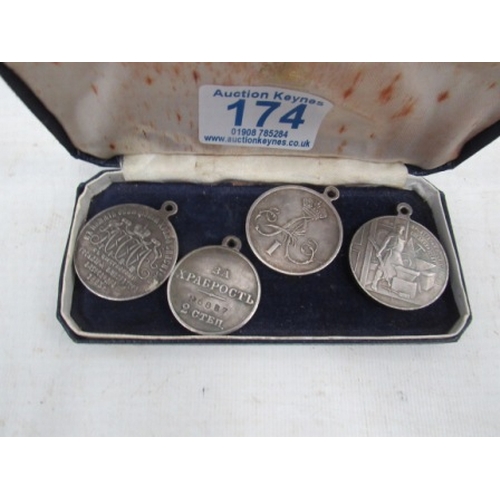 174 - Russian medal and coins
