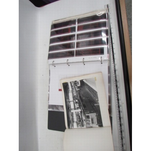 178 - Large train locomotive film negatives & photo book