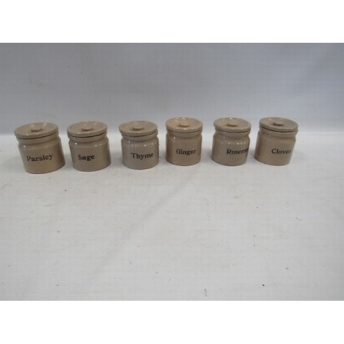 28 - Small Stoneware spice pots