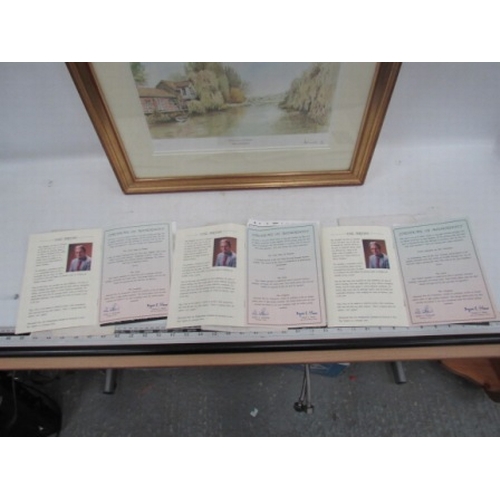 64 - 3x signed Ray Haydon prints + Certificates
