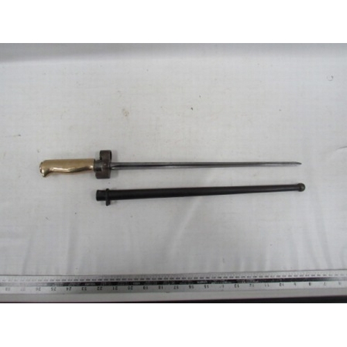 80 - French lebel Bayonet with scabbard